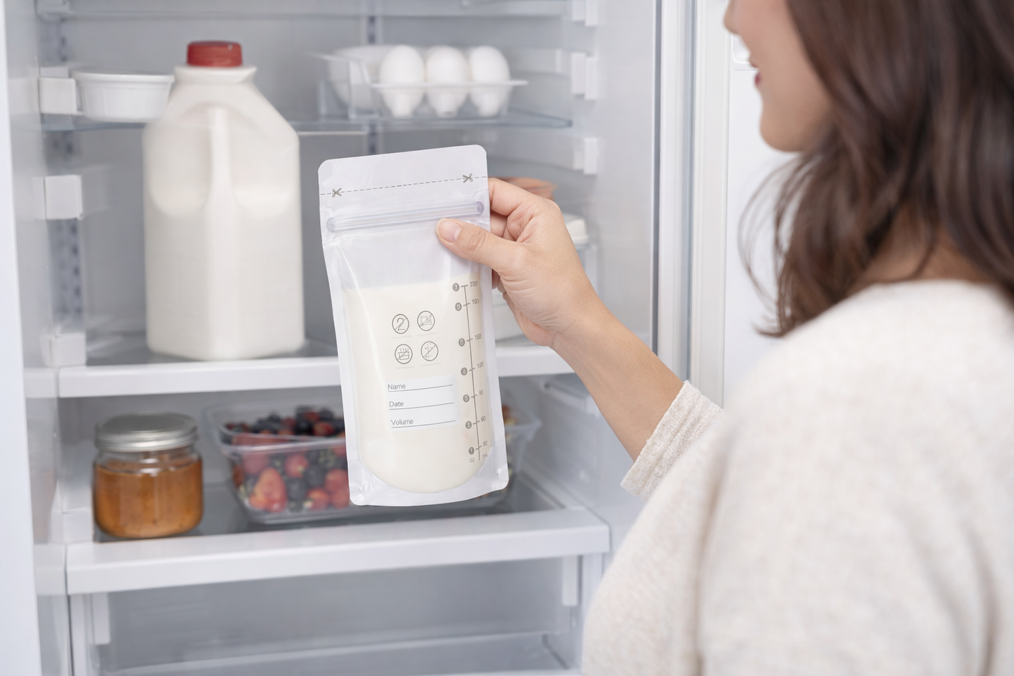 this breast milk storage bag