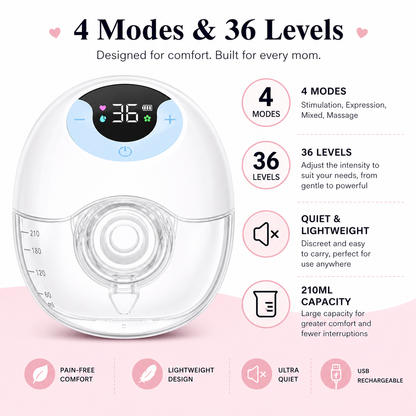 Electric breast pump